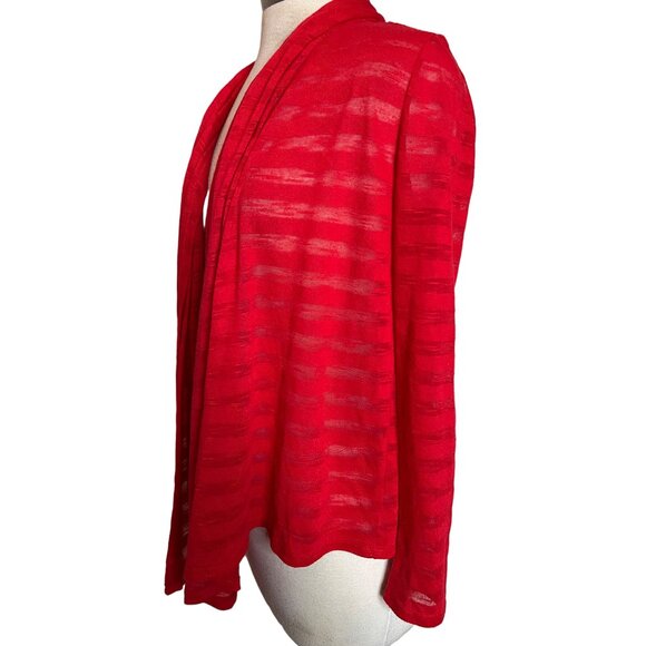 No boundaries red cardigan Tie front Heart lightweight Romantic Y2K - Picture 4 of 10